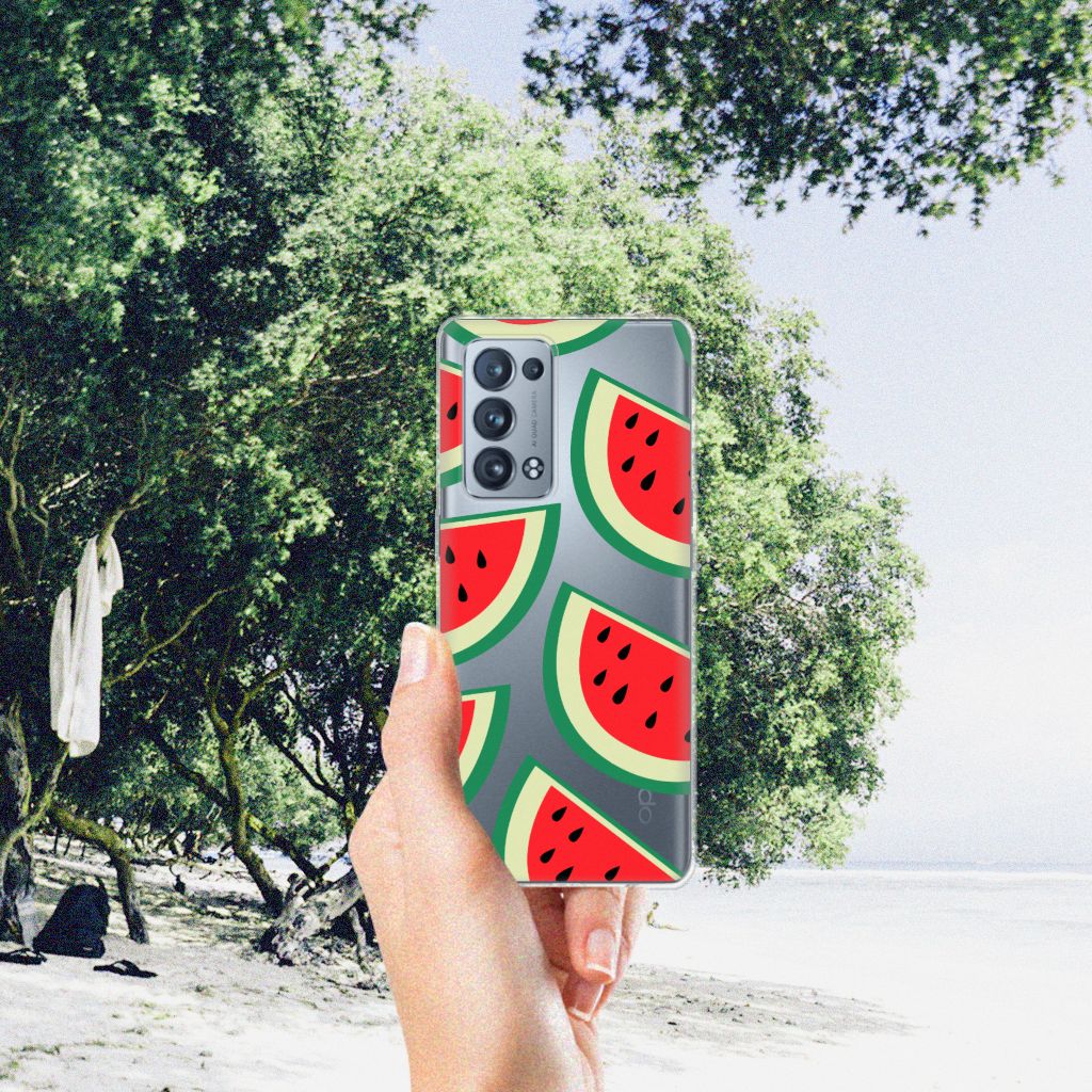 OPPO Reno 6 Pro Plus 5G Siliconen Case Watermelons