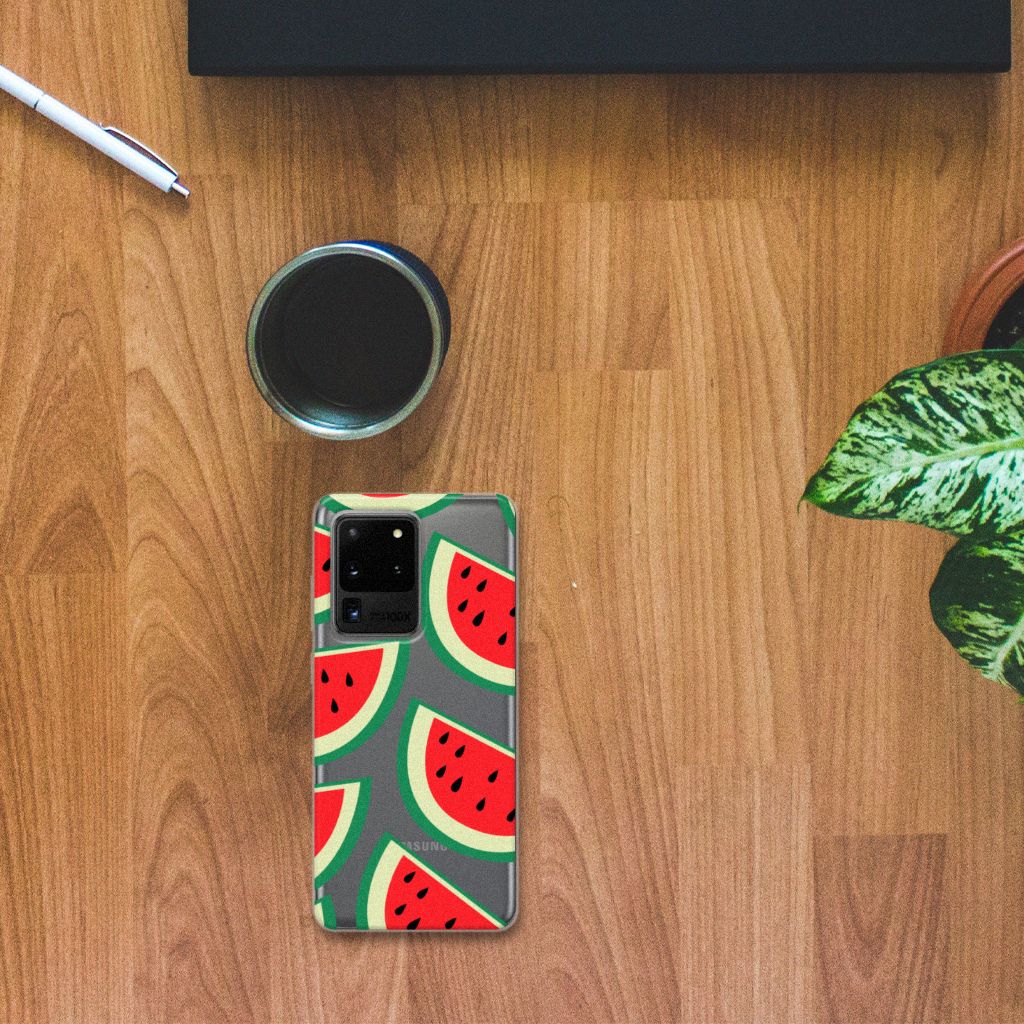 Samsung Galaxy S20 Ultra Siliconen Case Watermelons