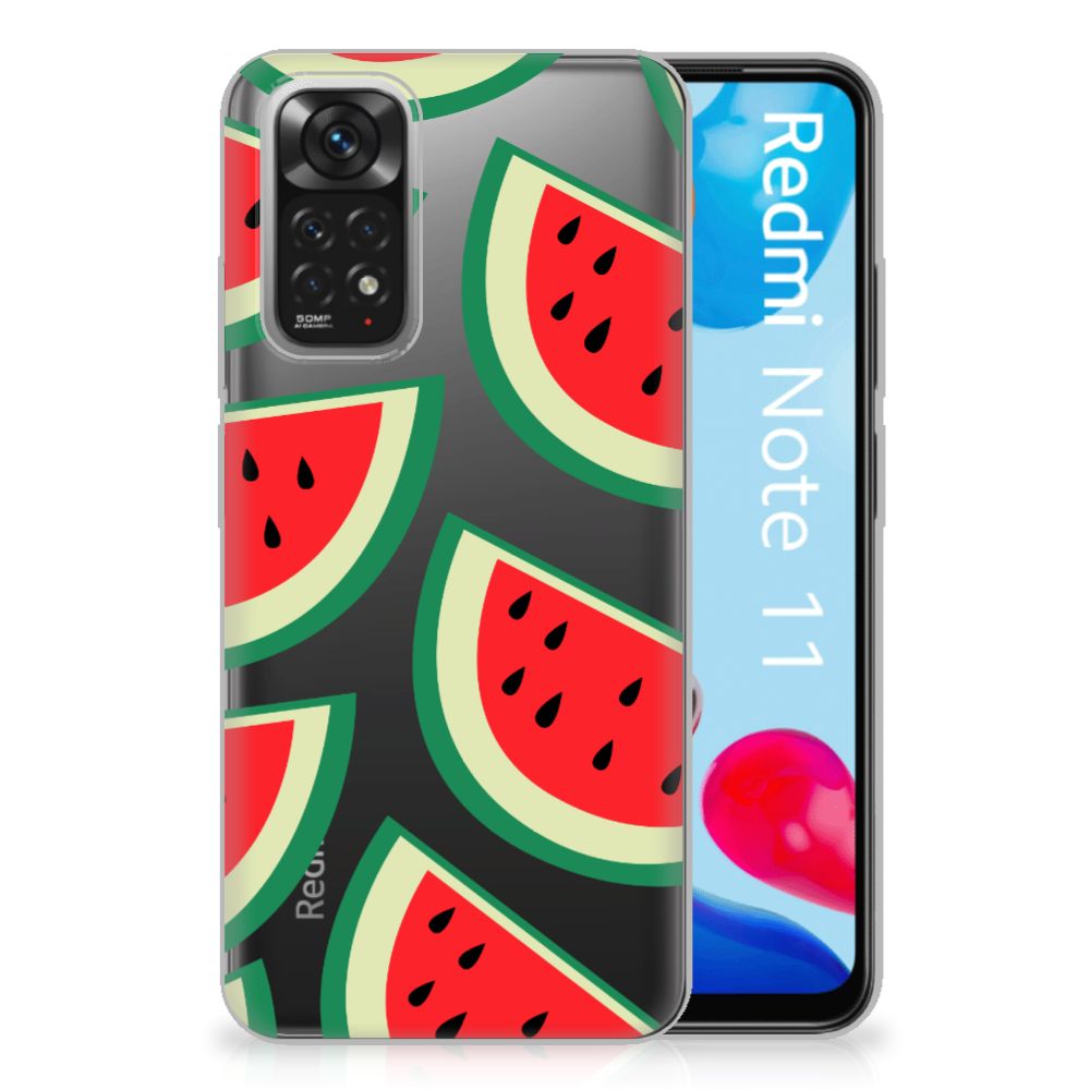Xiaomi Redmi 10 | Redmi Note 11 4G Siliconen Case Watermelons