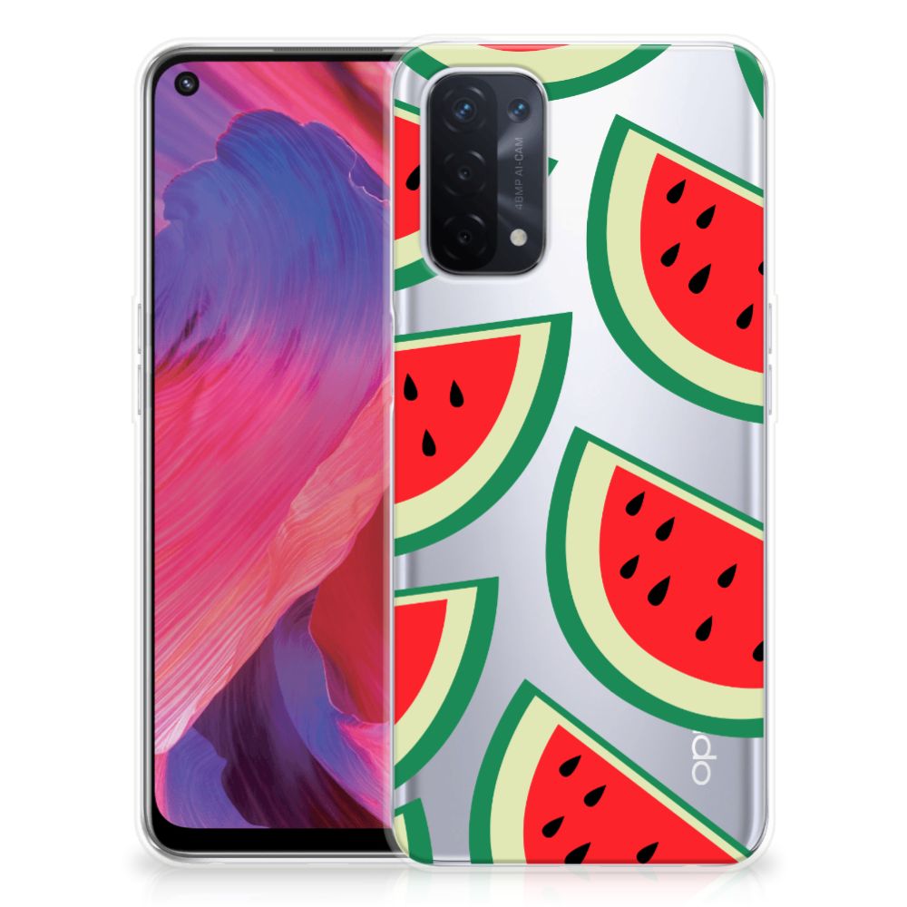 OPPO A74 5G | A54 5G Siliconen Case Watermelons