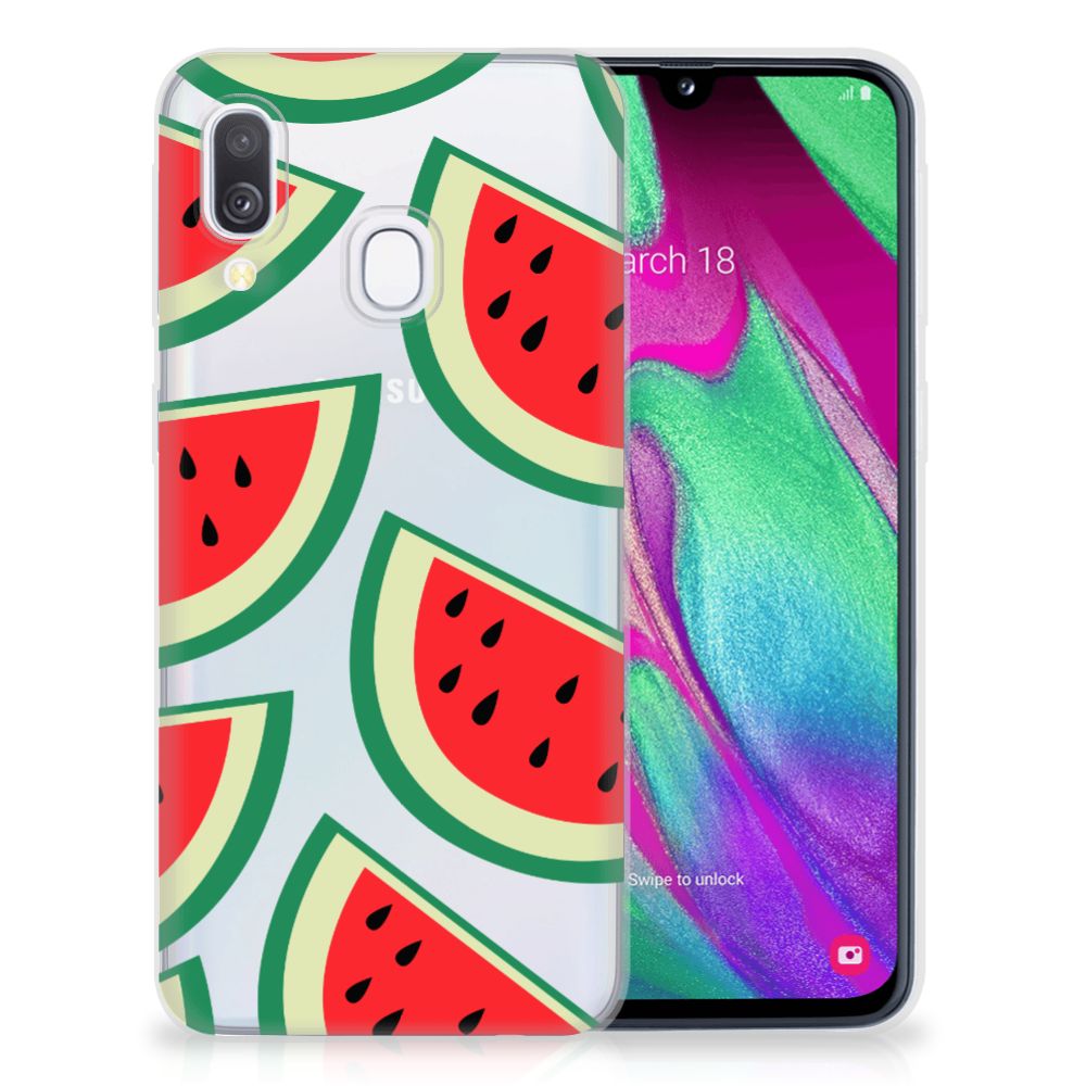 Samsung Galaxy A40 Siliconen Case Watermelons