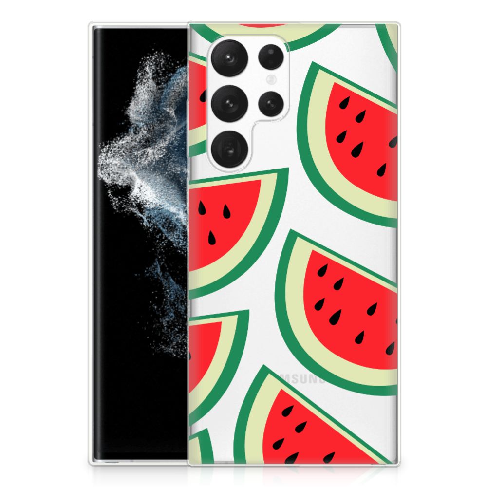 Samsung Galaxy S22 Ultra Siliconen Case Watermelons