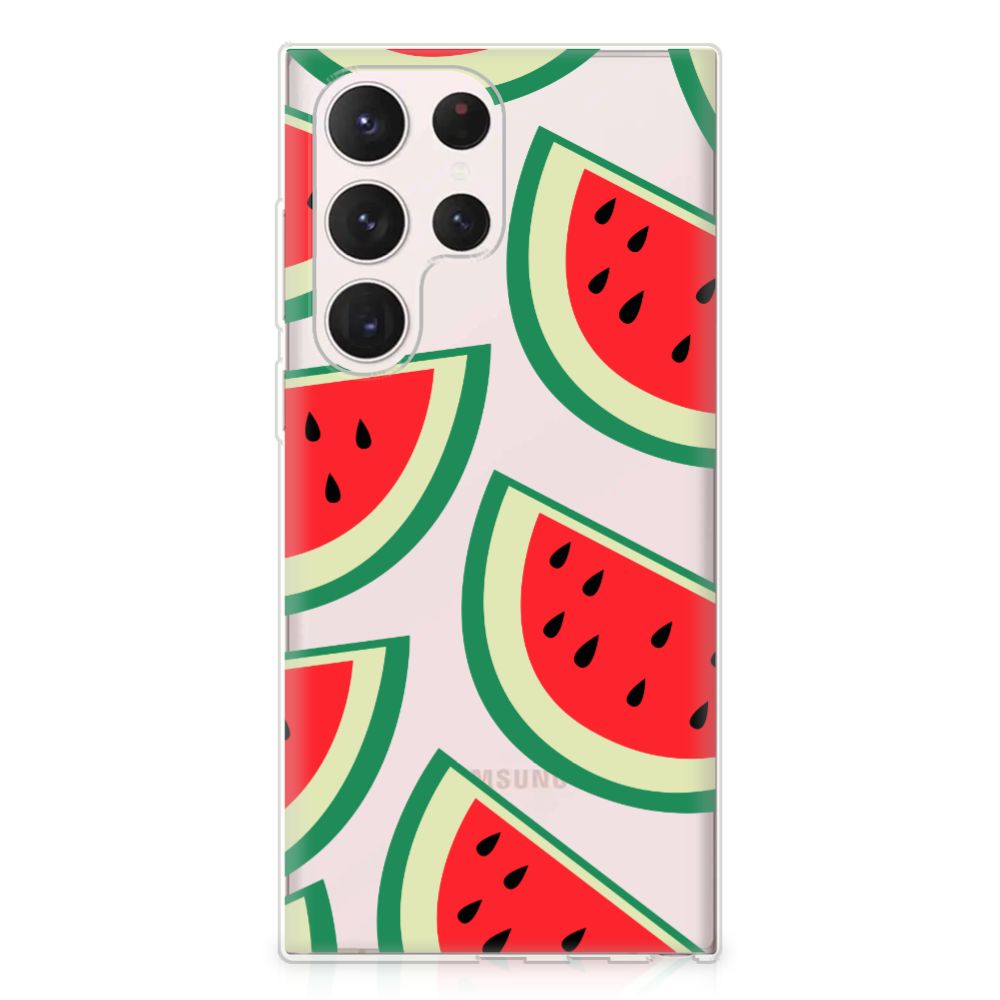 Samsung Galaxy S23 Ultra Siliconen Case Watermelons