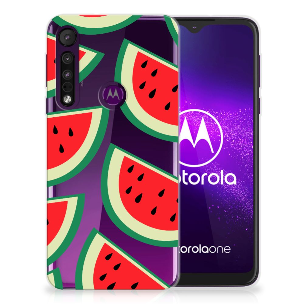 Motorola One Macro Siliconen Case Watermelons