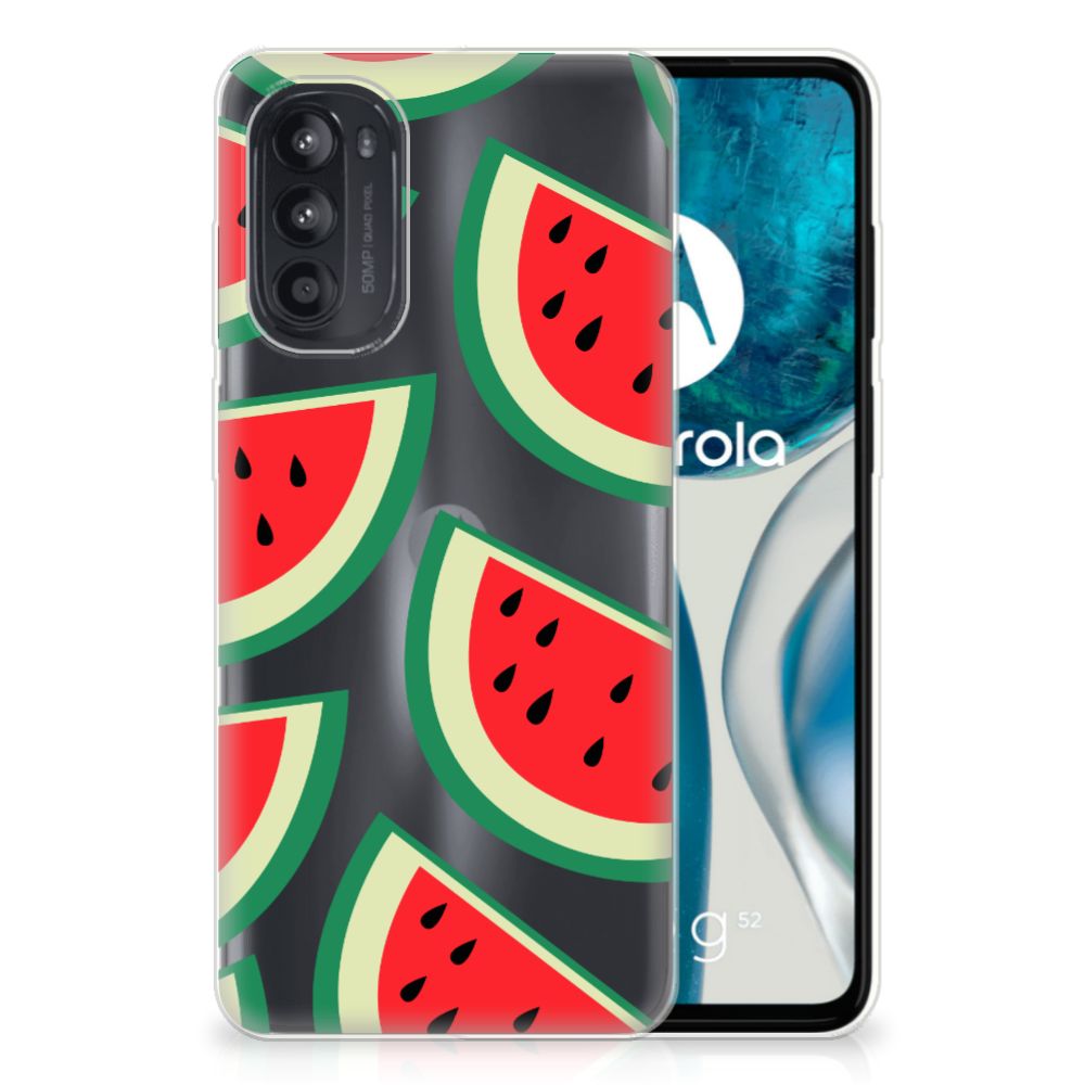 Motorola Moto G52/G82 Siliconen Case Watermelons