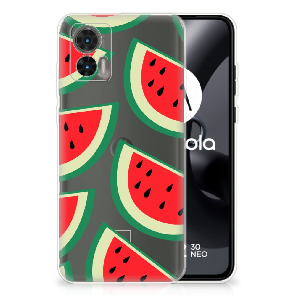 Motorola Edge 30 Neo Siliconen Case Watermelons