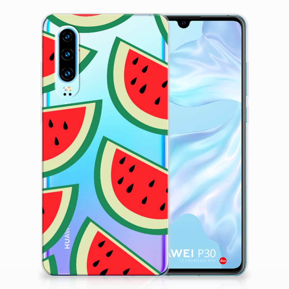 Huawei P30 Siliconen Case Watermelons