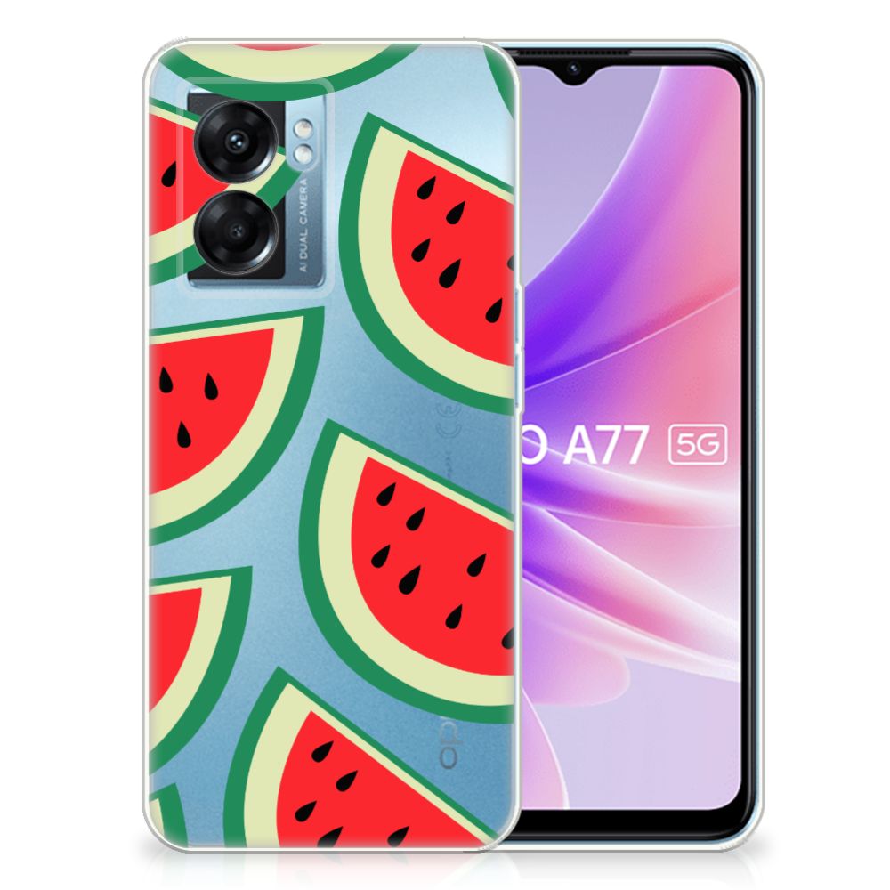 OPPO A77 | A57 5G Siliconen Case Watermelons