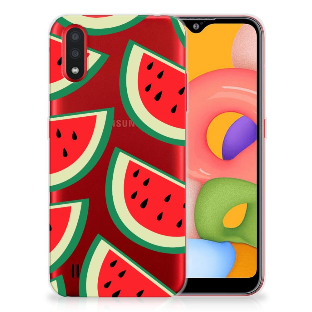Samsung Galaxy A01 Siliconen Case Watermelons