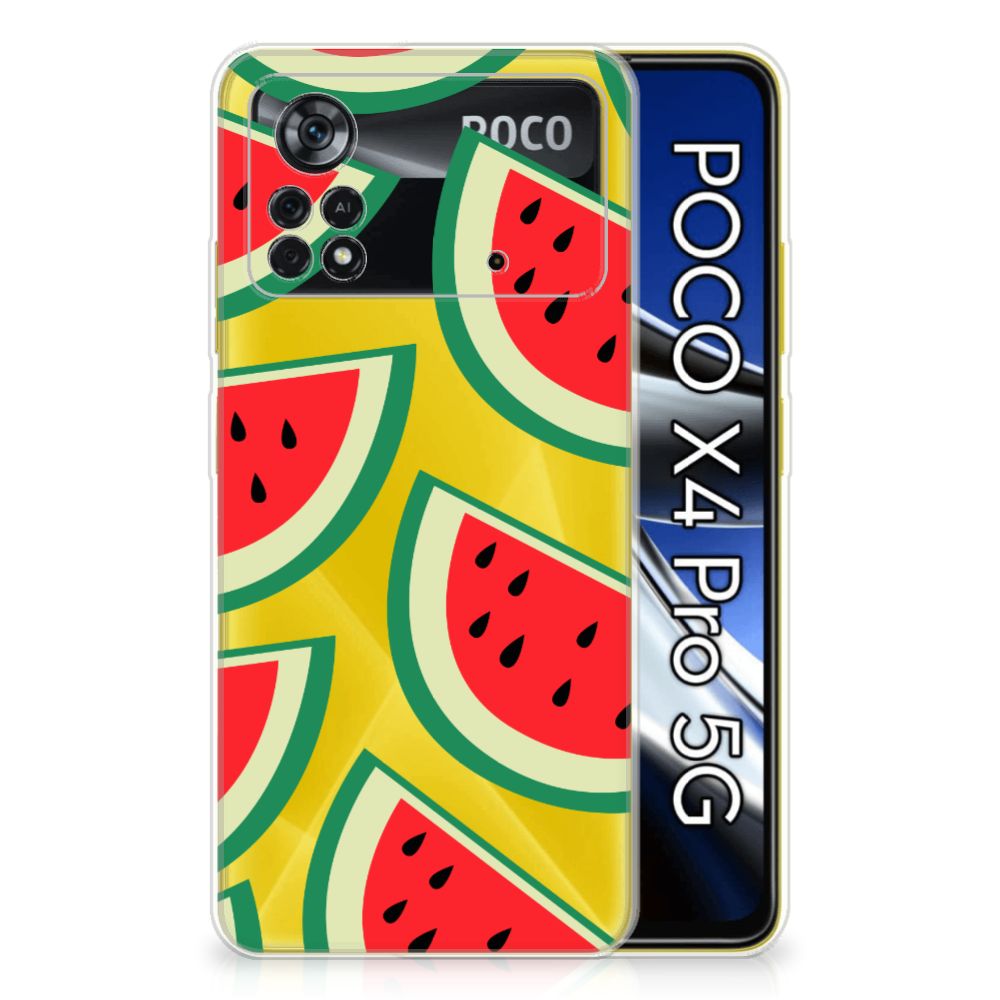 Xiaomi Poco X4 Pro 5G Siliconen Case Watermelons