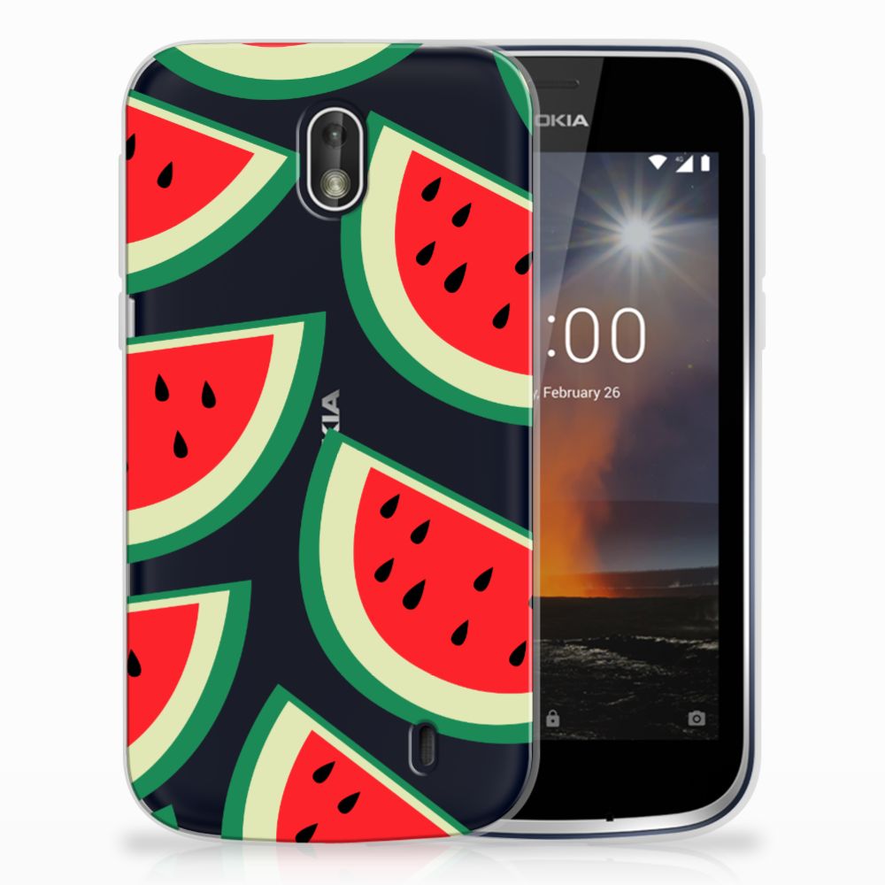 Nokia 1 Siliconen Case Watermelons