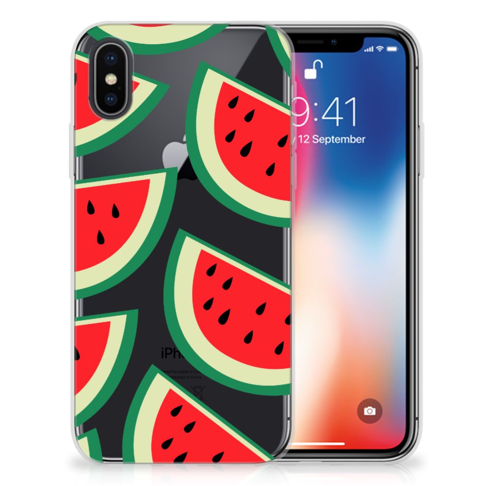 Apple iPhone X | Xs Siliconen Case Watermelons