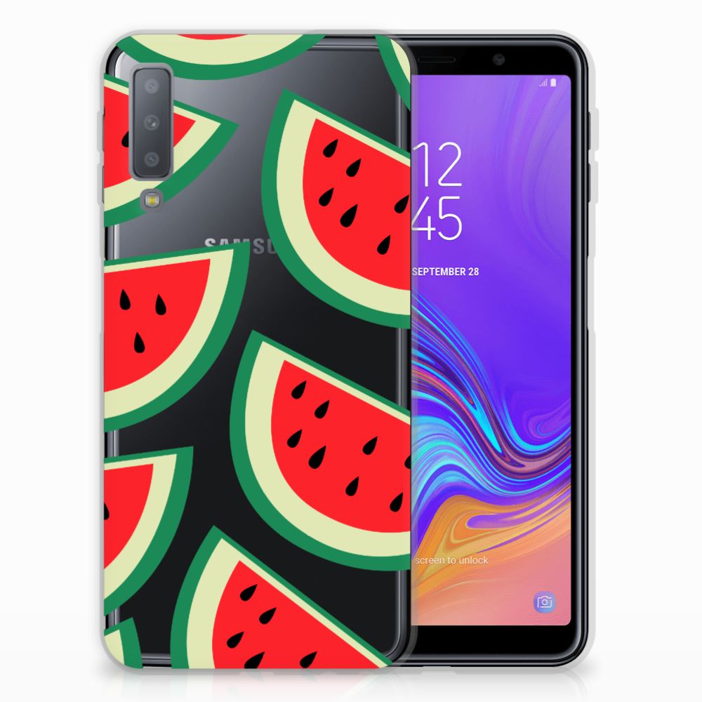 Samsung Galaxy A7 (2018) Siliconen Case Watermelons