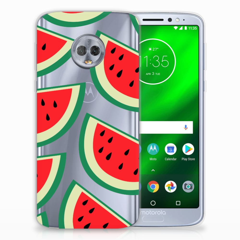 Motorola Moto G6 Plus Siliconen Case Watermelons