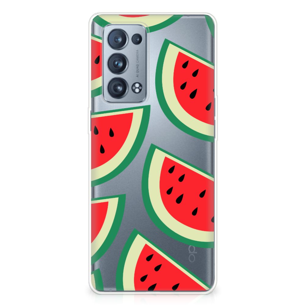 OPPO Reno 6 Pro Plus 5G Siliconen Case Watermelons