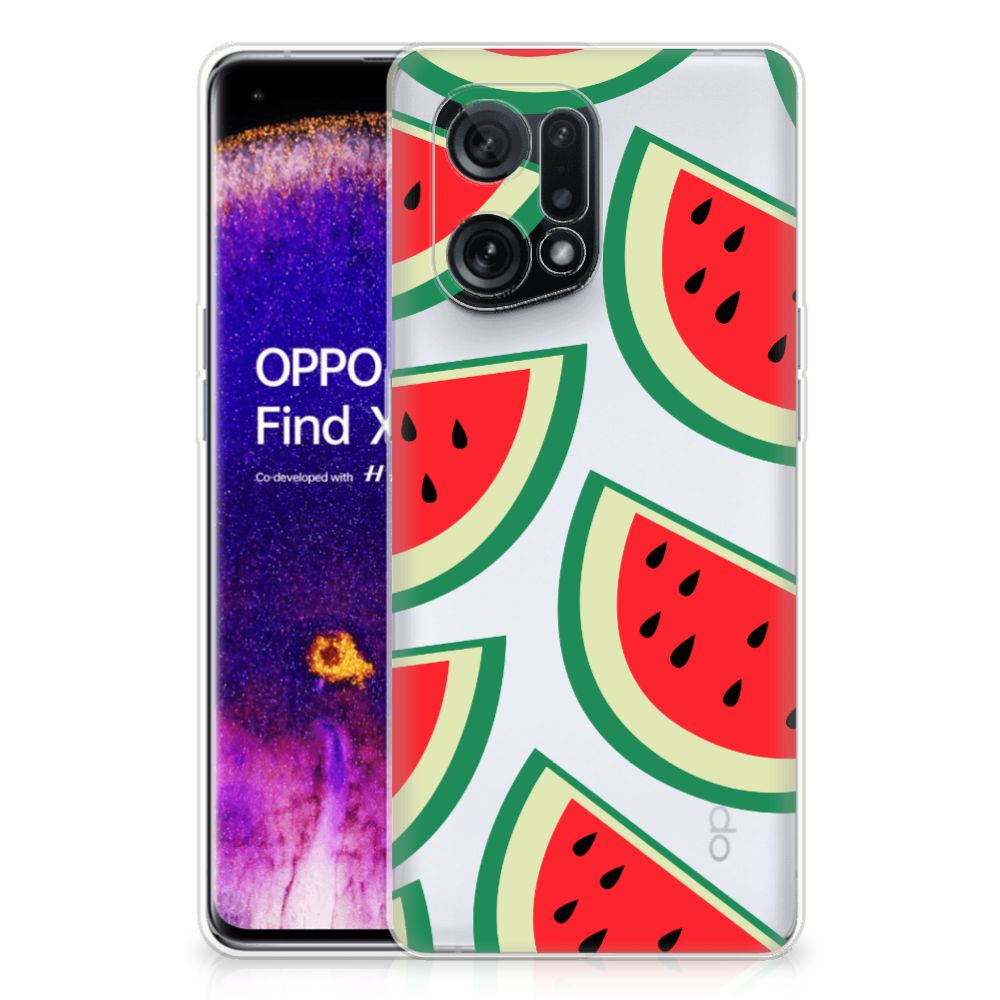 OPPO Find X5 Siliconen Case Watermelons