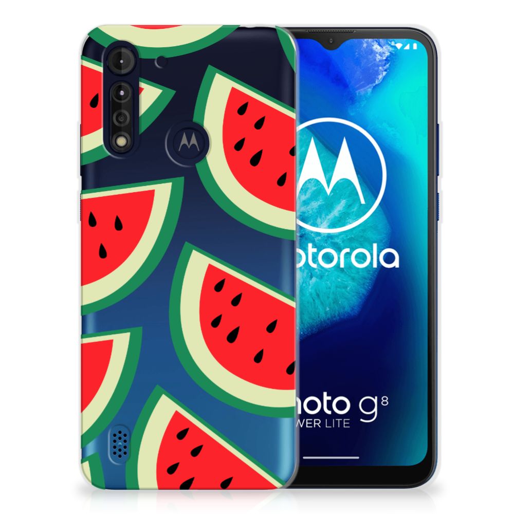 Motorola Moto G8 Power Lite Siliconen Case Watermelons