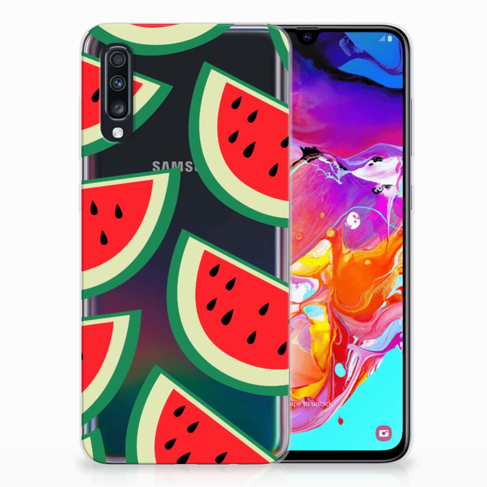 Samsung Galaxy A70 Siliconen Case Watermelons