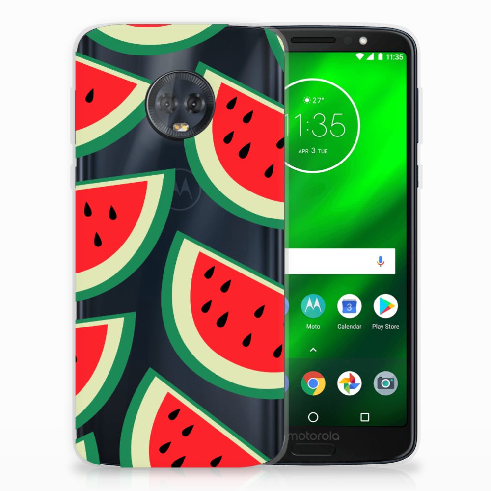 Motorola Moto G6 Plus Siliconen Case Watermelons