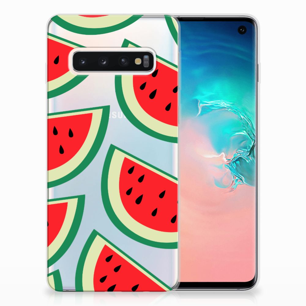 Samsung Galaxy S10 Siliconen Case Watermelons