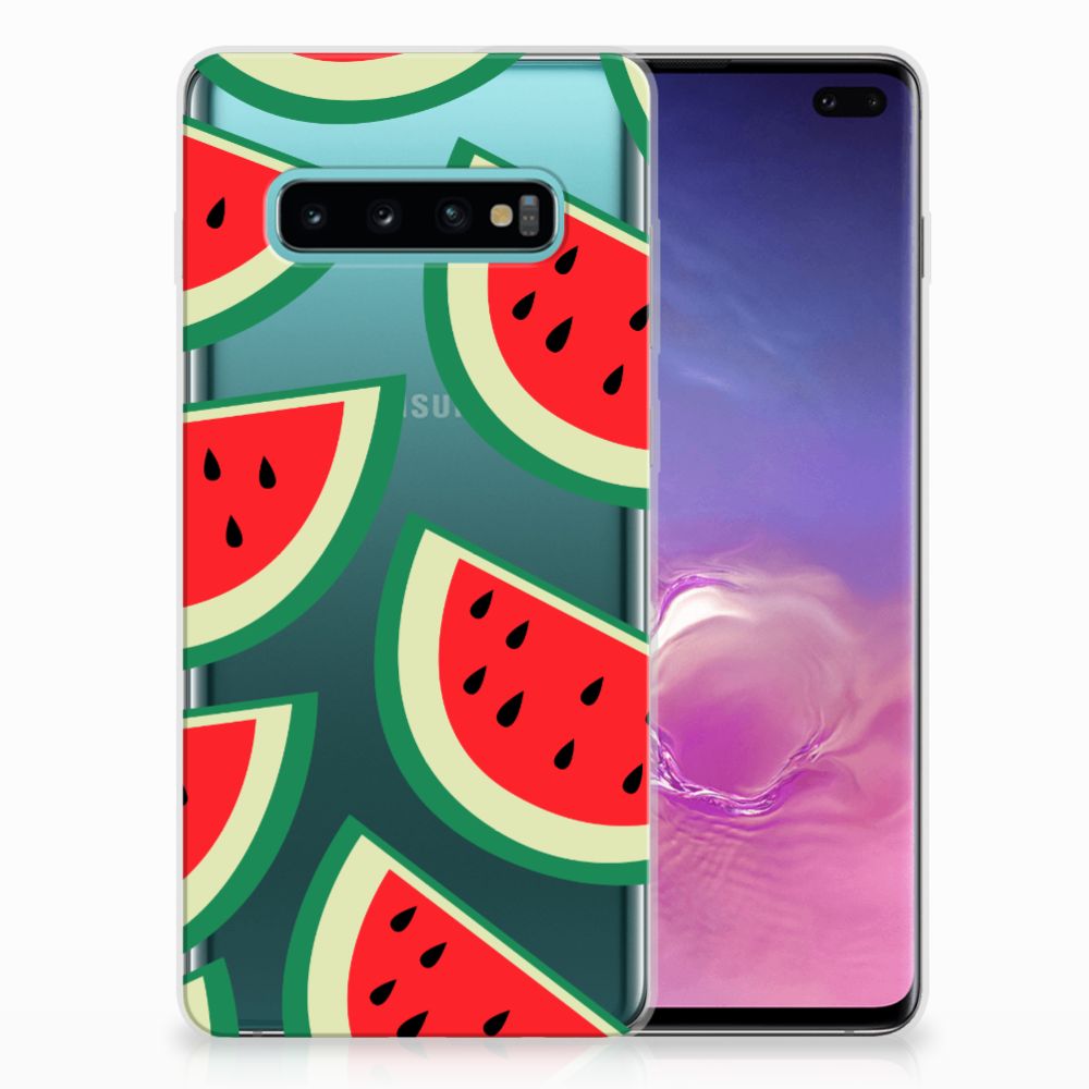 Samsung Galaxy S10 Plus Siliconen Case Watermelons