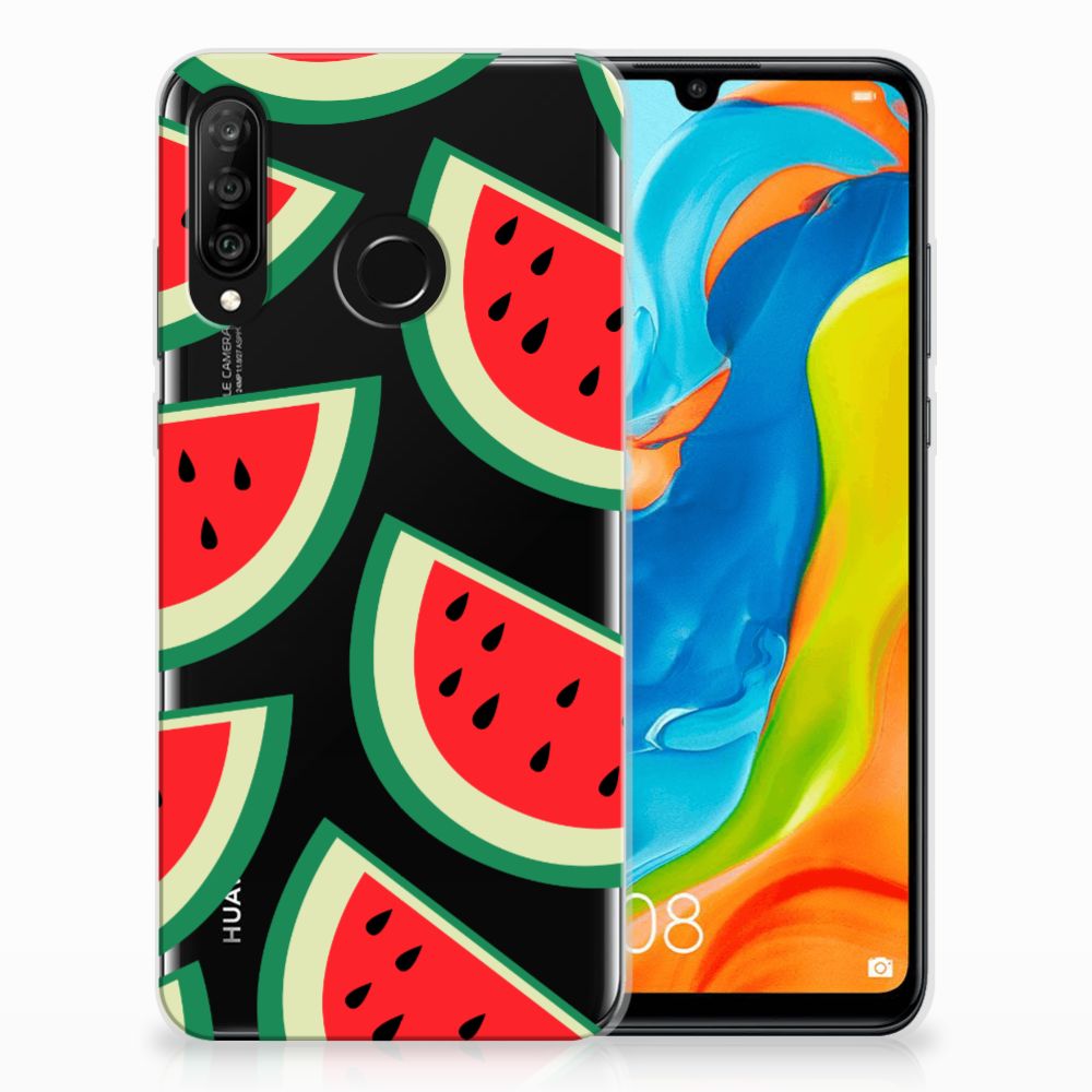 Huawei P30 Lite Siliconen Case Watermelons