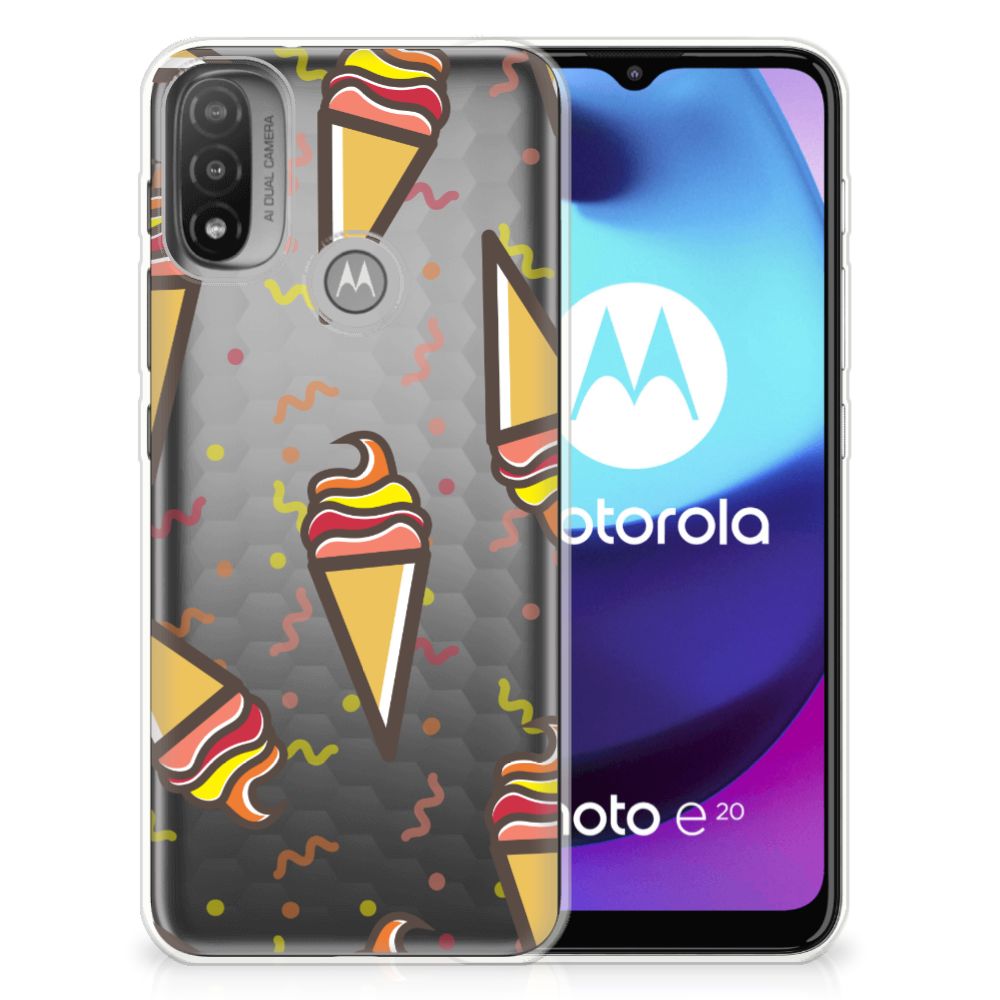 Motorola Moto E20 | E40 Siliconen Case Icecream