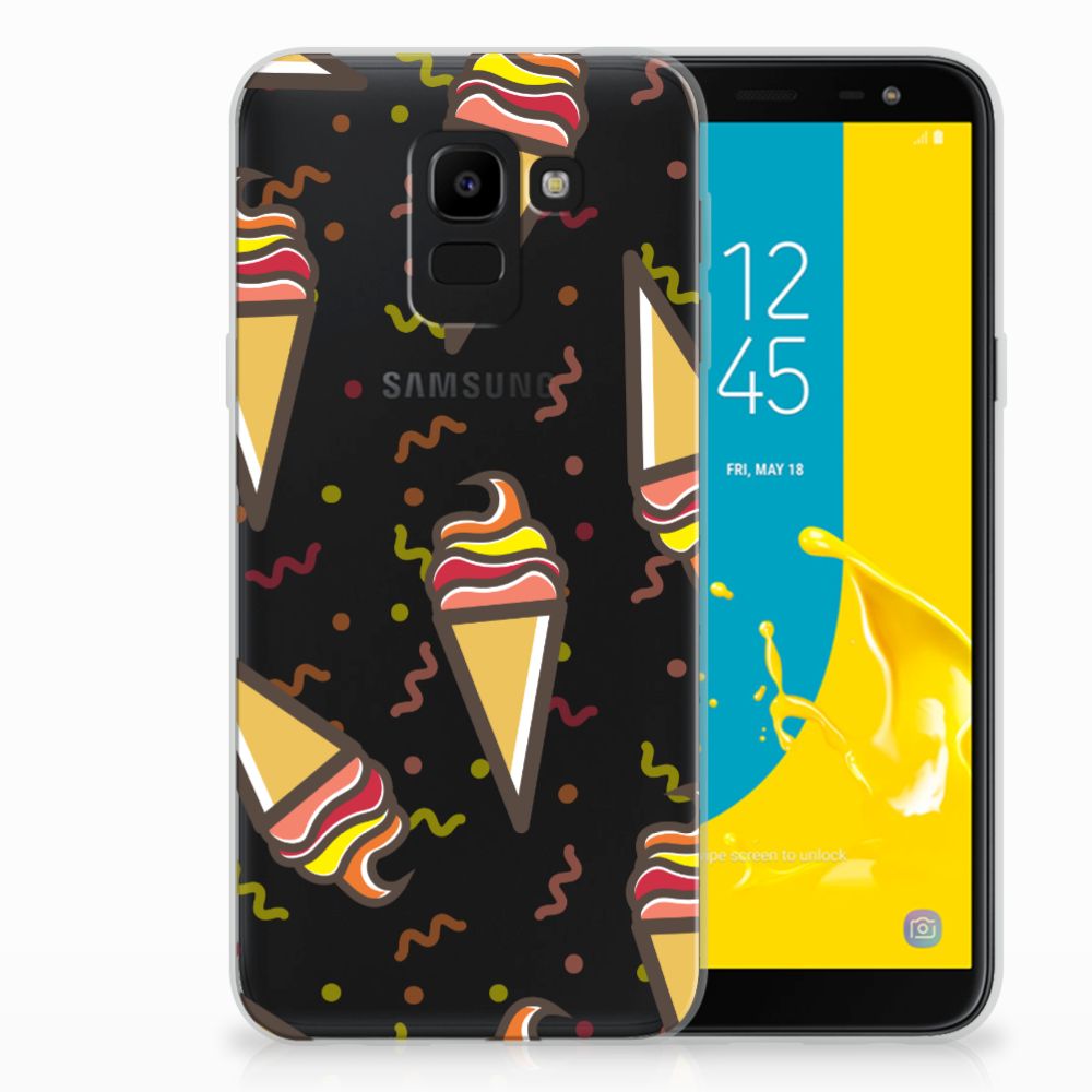 Samsung Galaxy J6 2018 Siliconen Case Icecream