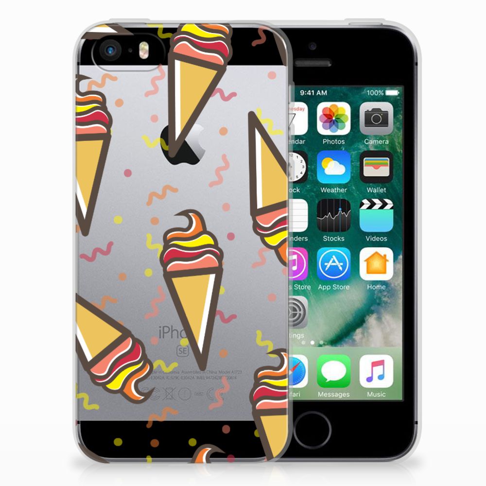 Apple iPhone SE | 5S Siliconen Case Icecream