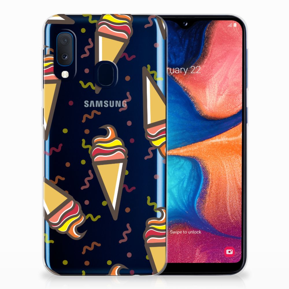 Samsung Galaxy A20e Siliconen Case Icecream