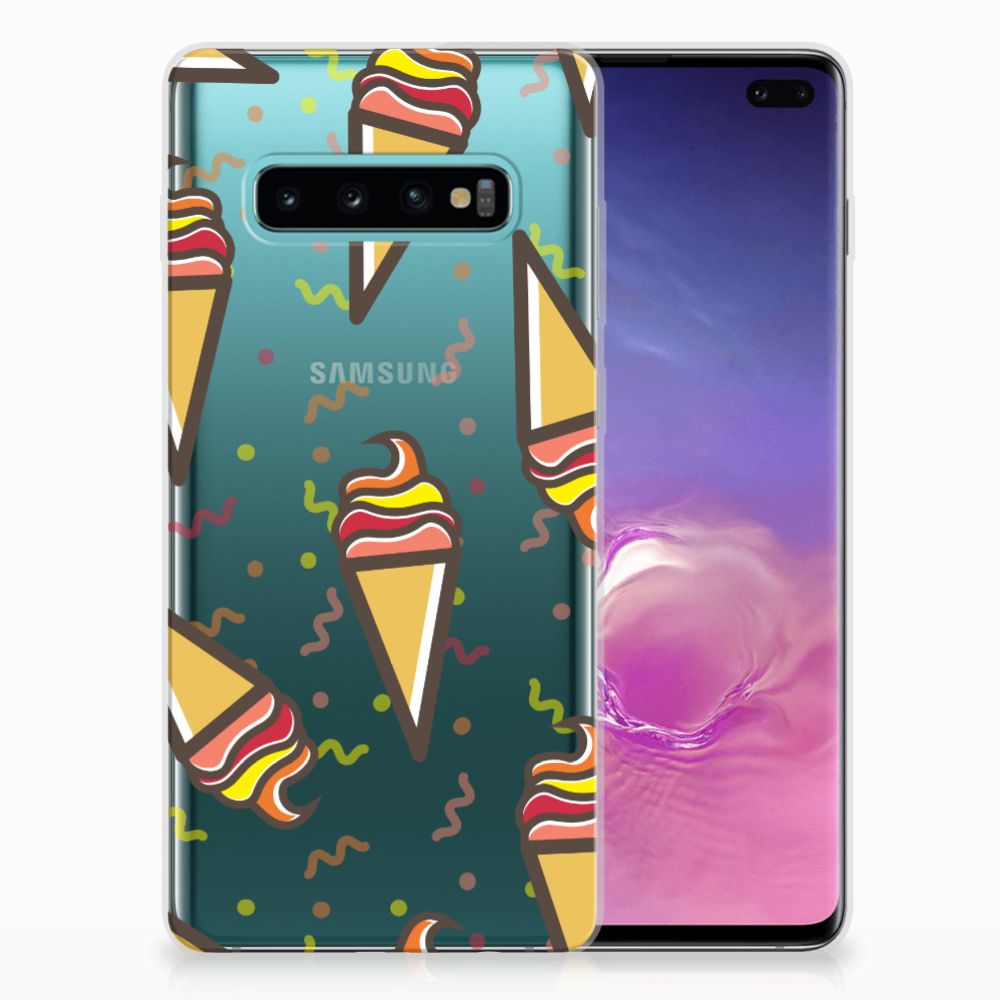 Samsung Galaxy S10 Plus Siliconen Case Icecream