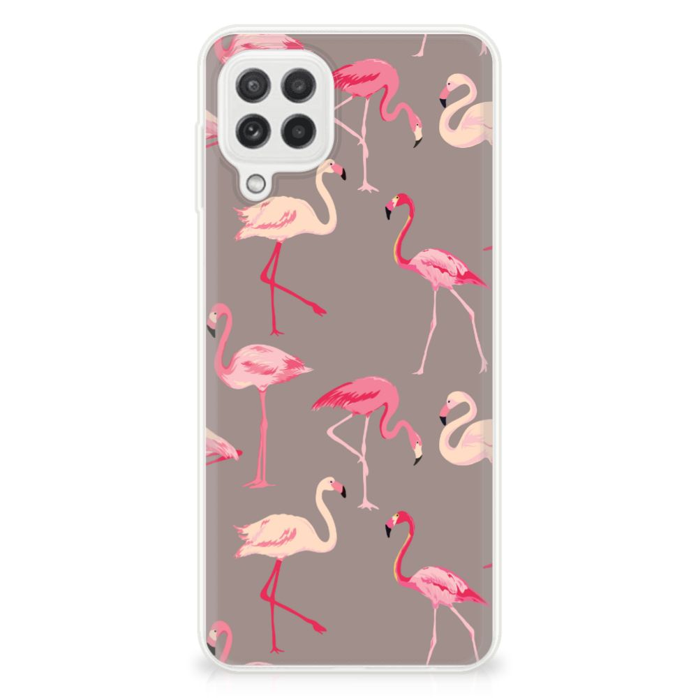 Samsung Galaxy A22 4G | M22 TPU Hoesje Flamingo
