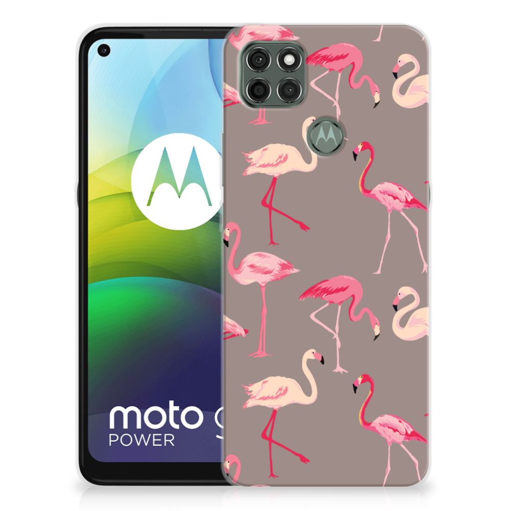 Motorola Moto G9 Power TPU Hoesje Flamingo