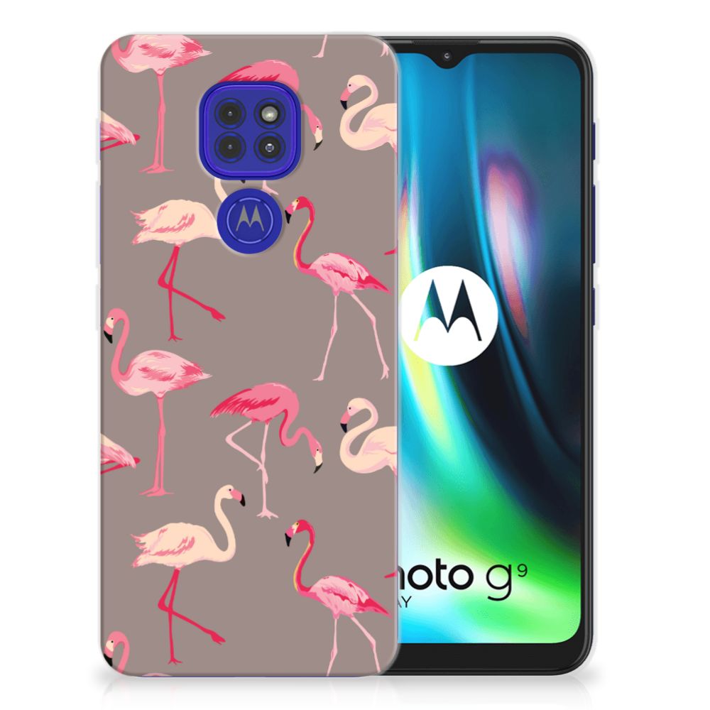 Motorola Moto G9 Play | E7 Plus TPU Hoesje Flamingo