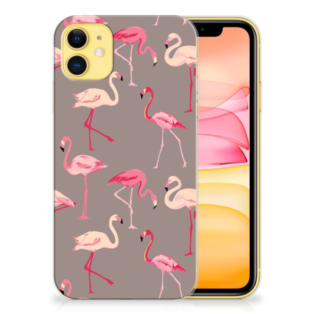 Apple iPhone 11 TPU Hoesje Flamingo