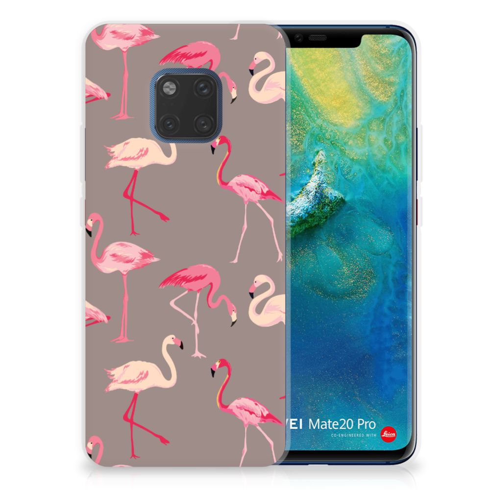 Huawei Mate 20 Pro Uniek TPU Hoesje Flamingo