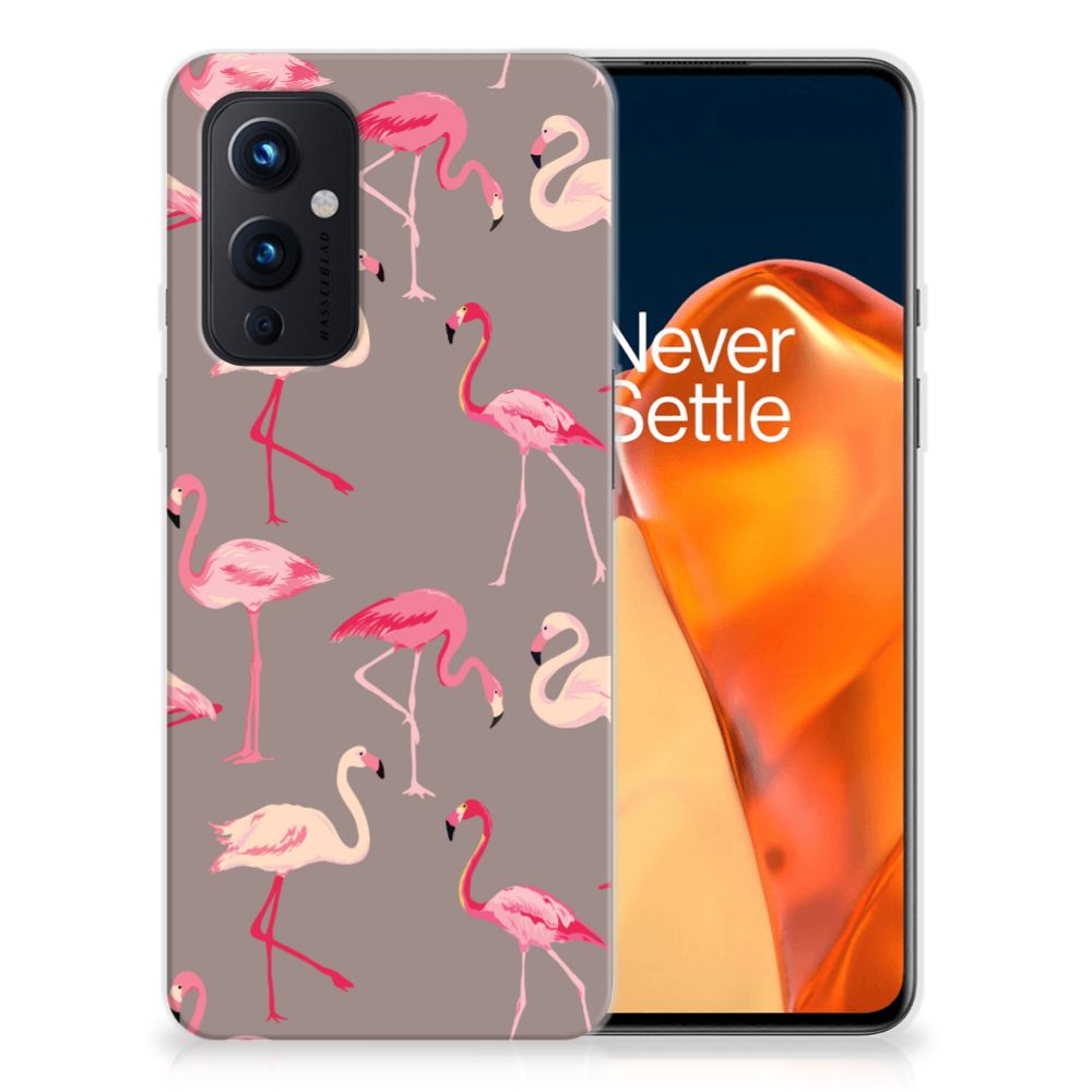 OnePlus 9 TPU Hoesje Flamingo