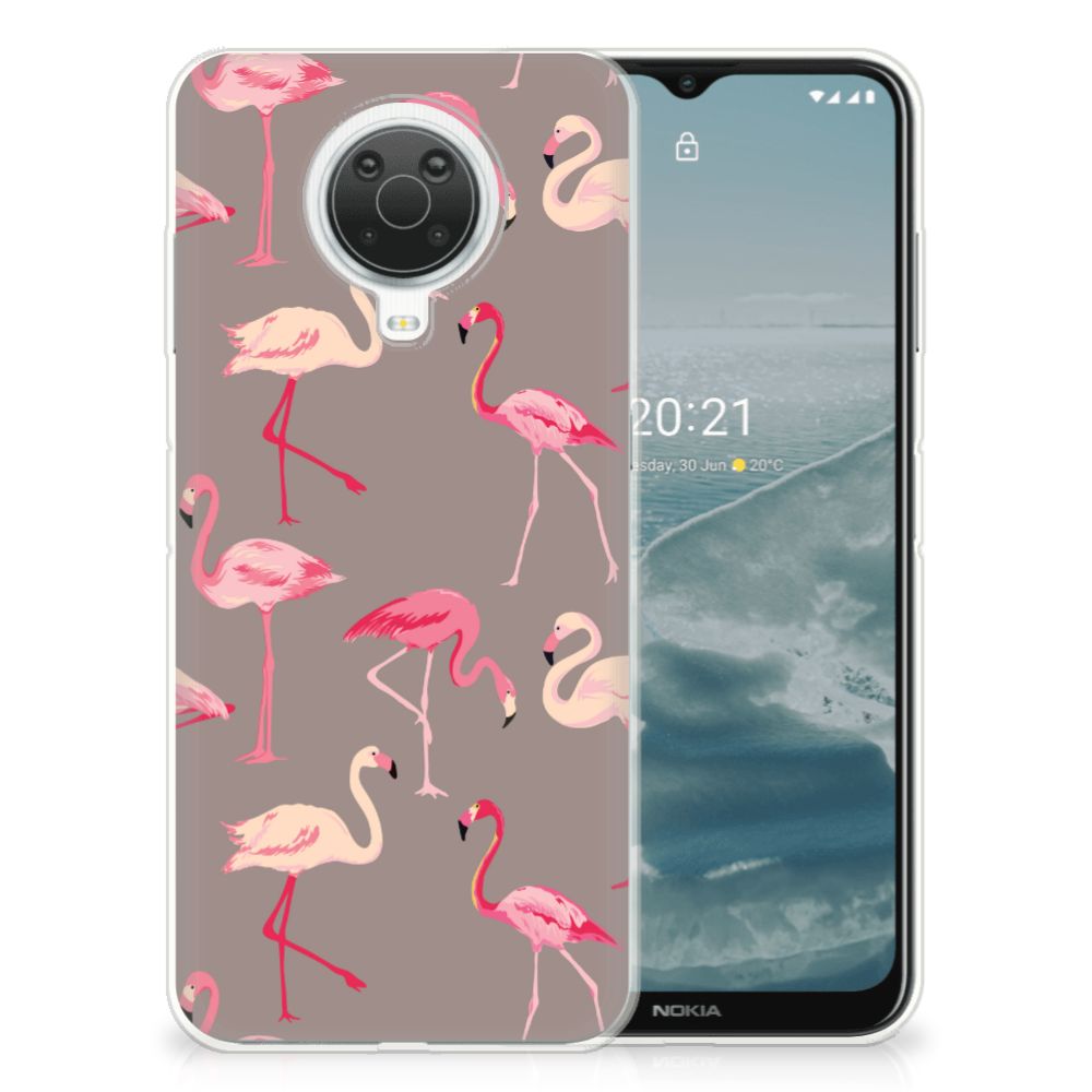Nokia G20 | G10 TPU Hoesje Flamingo