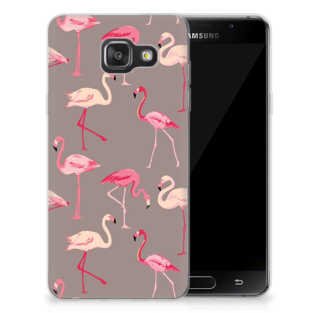 Samsung Galaxy A3 2016 Uniek TPU Hoesje Flamingo