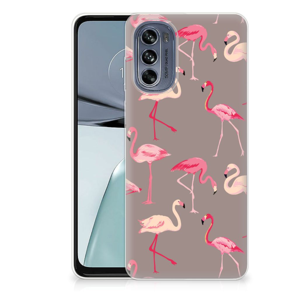 Motorola Moto G62 5G TPU Hoesje Flamingo