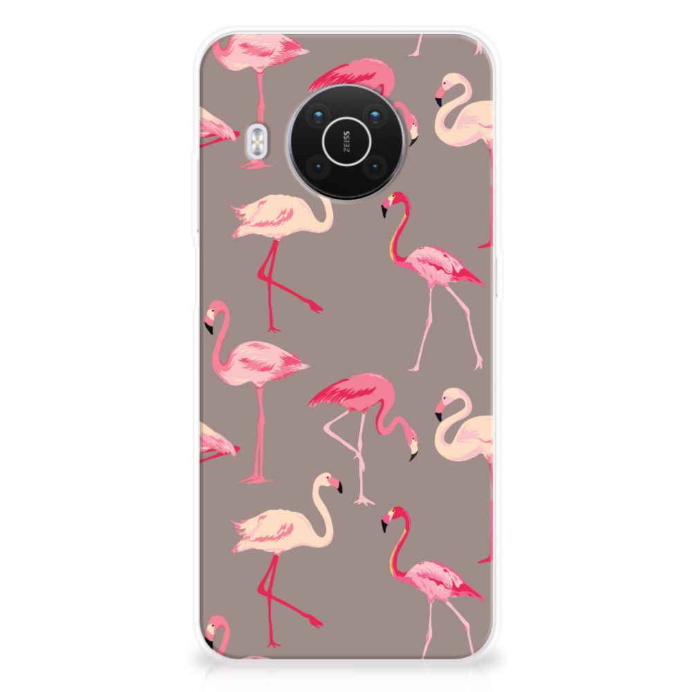 Nokia X10 | X20 TPU Hoesje Flamingo