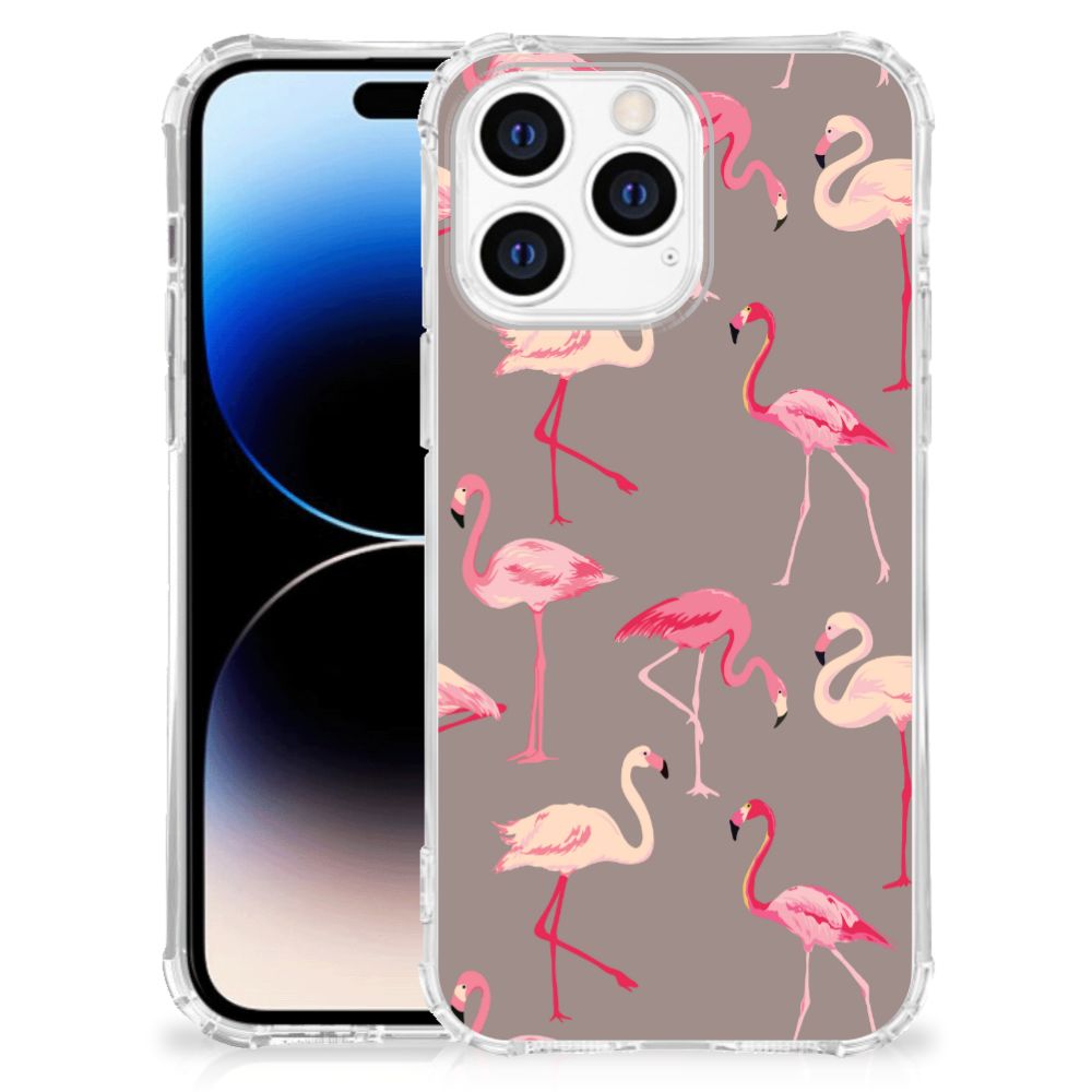Apple iPhone 14 Pro Max Case Anti-shock Flamingo
