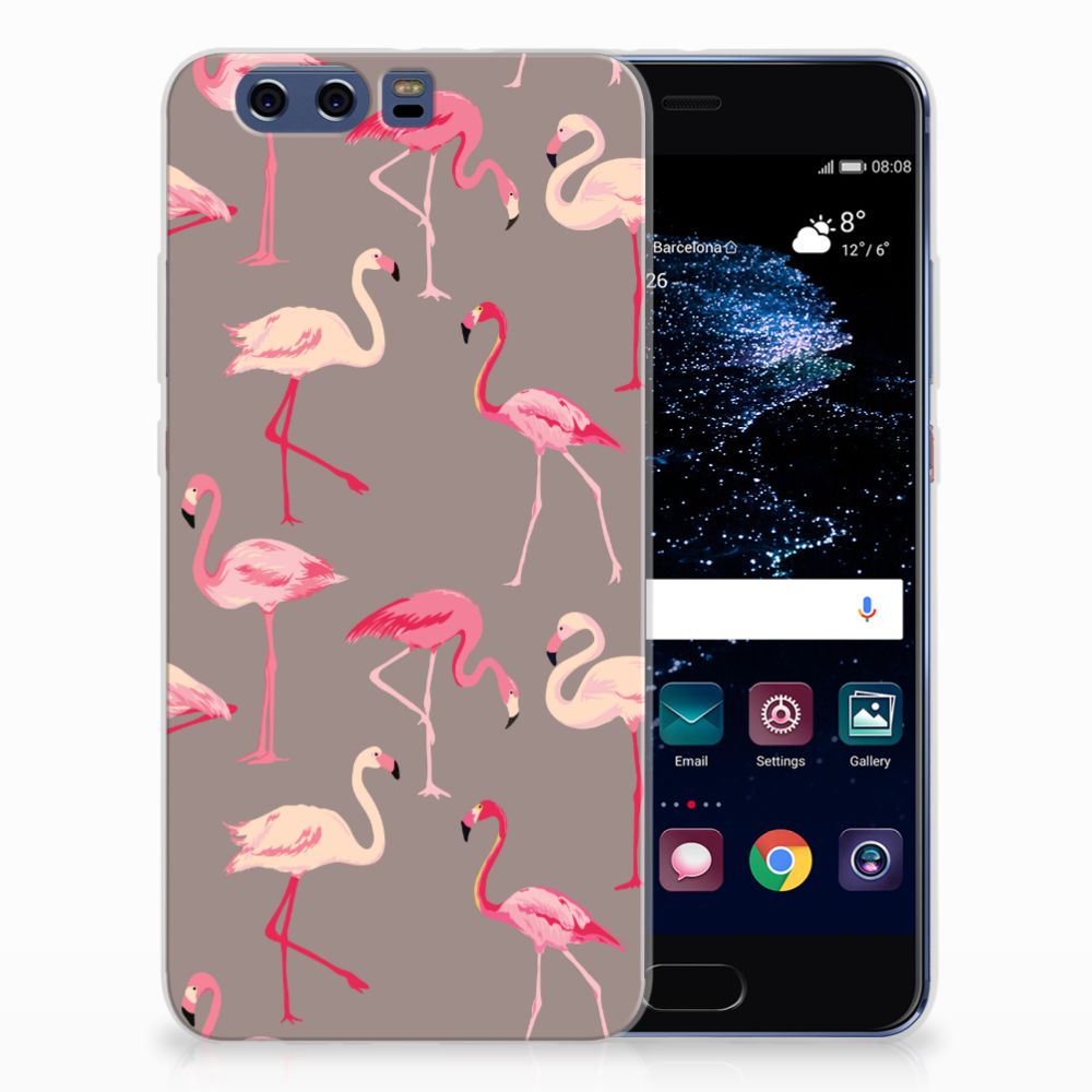 Huawei P10 Plus TPU Hoesje Flamingo