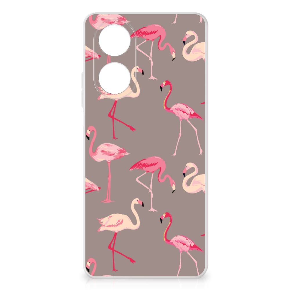 OPPO A58 4G TPU Hoesje Flamingo
