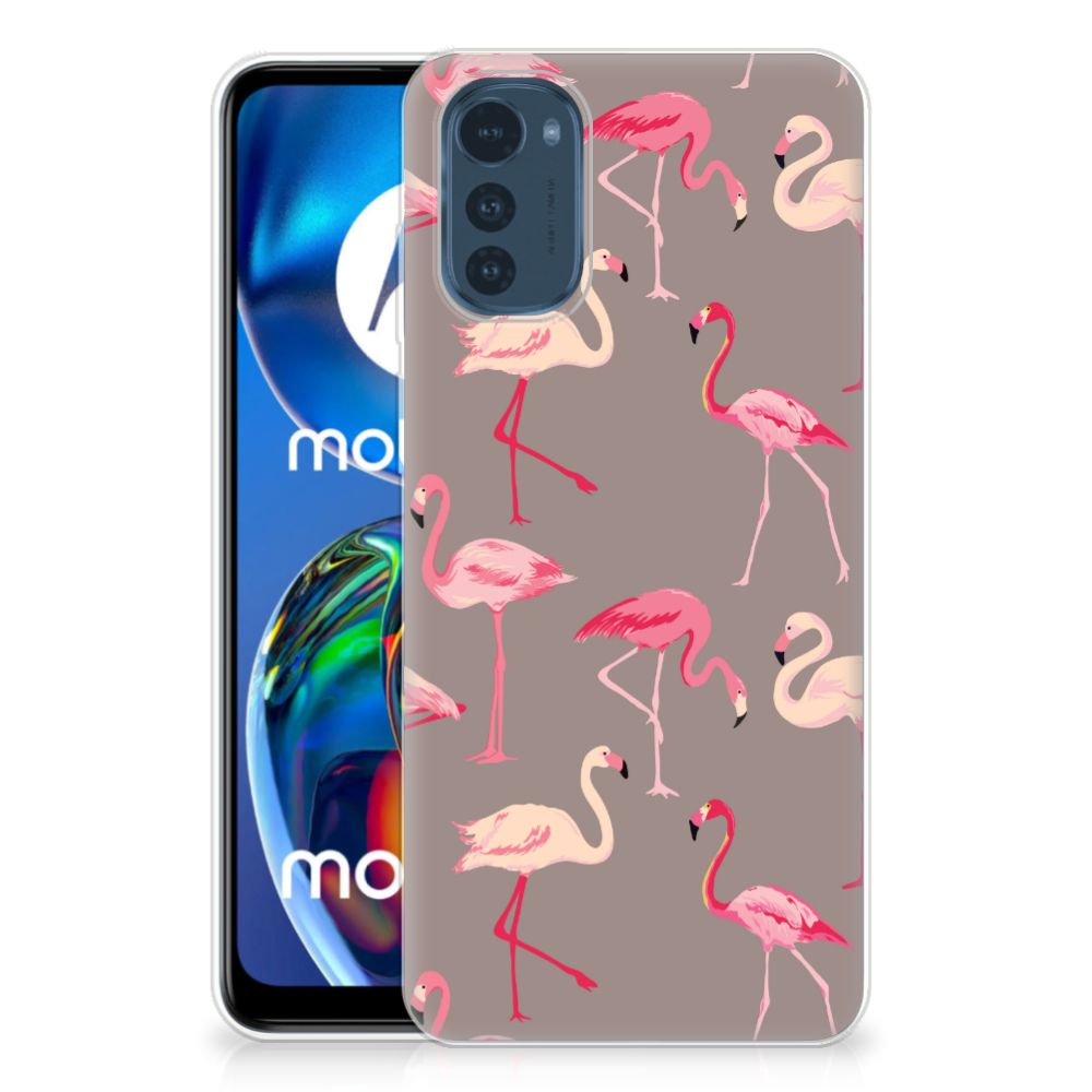 Motorola Moto E32/E32s TPU Hoesje Flamingo