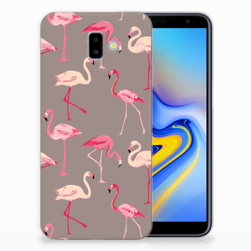 Samsung Galaxy J6 Plus (2018) TPU Hoesje Flamingo