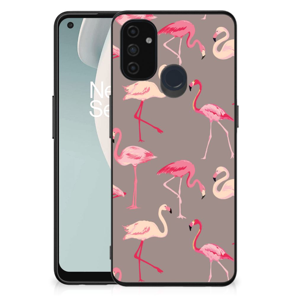 OnePlus Nord N100 Dierenprint Telefoonhoesje Flamingo