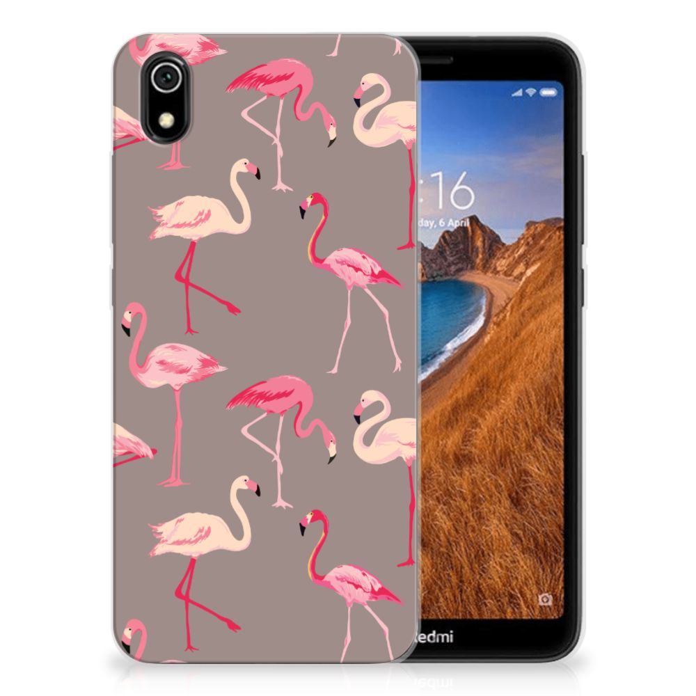 Xiaomi Redmi 7A TPU Hoesje Flamingo