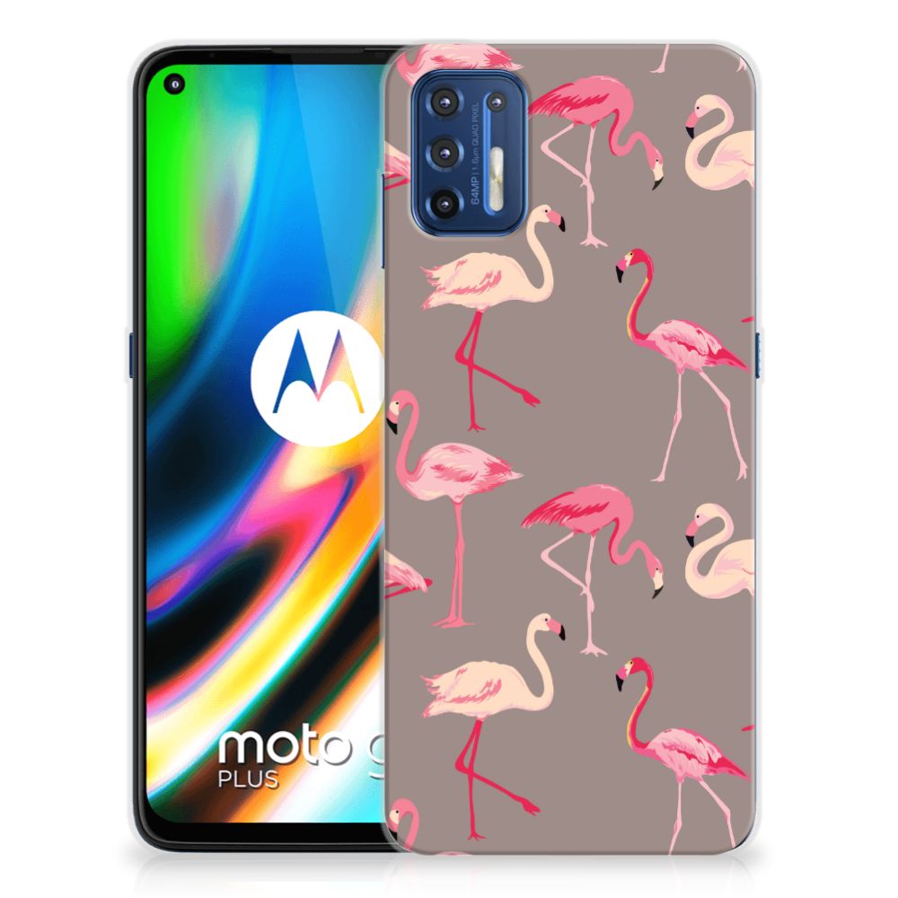 Motorola Moto G9 Plus TPU Hoesje Flamingo