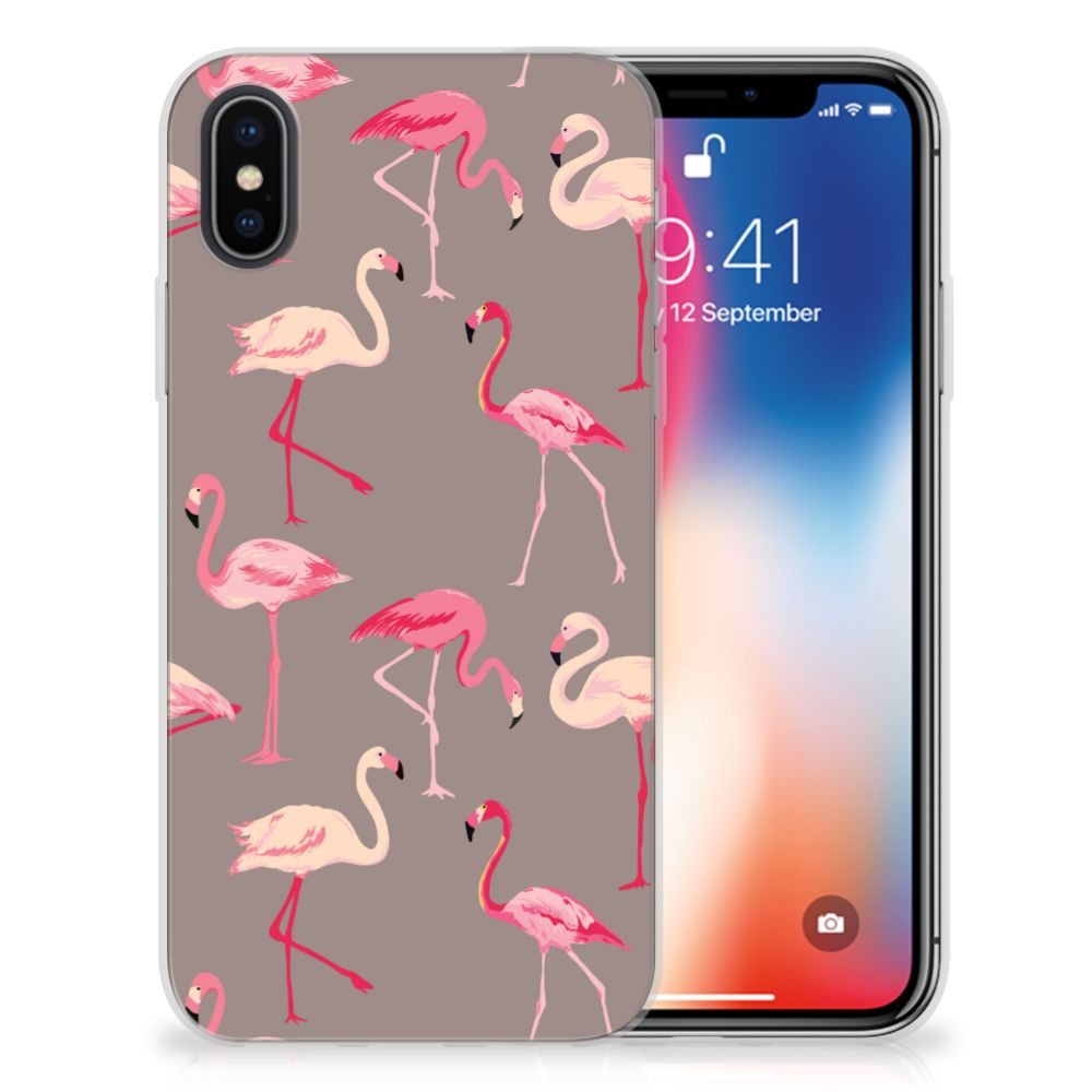 Apple iPhone X | Xs TPU Hoesje Flamingo